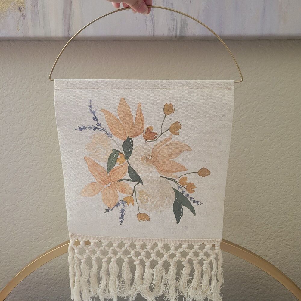 Boho Floral Tapestry